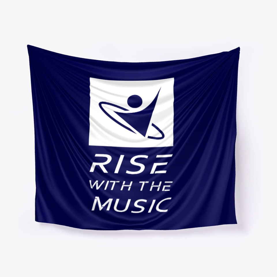 Rise With The Music Logo (White)